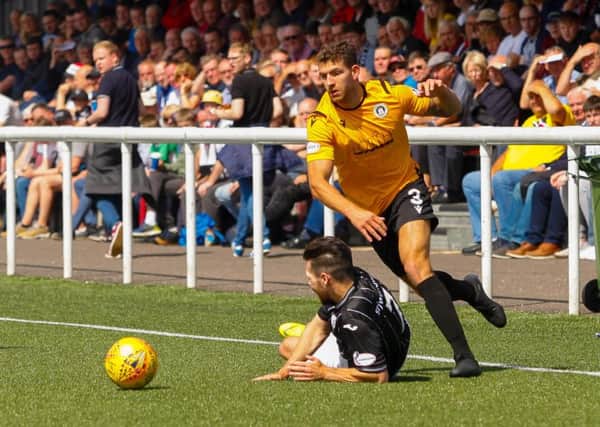 Robbie Mcintyre in action against Dunfermline. Picture: Scott Louden