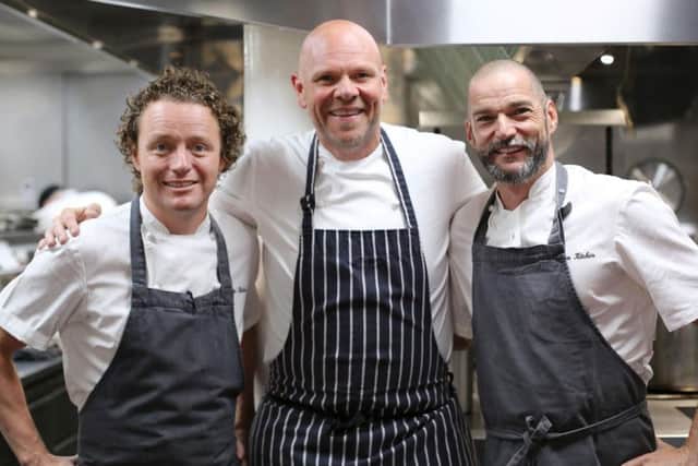 L-R: Tom Kitchin, Tom Kerridge, Fred Sirieix
