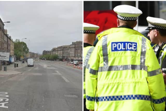 The incident happened around 09.10am on Tuesday the 23rd of July on the northbound carriageway of Leith Walk.