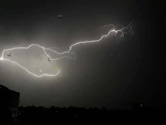Lightning strikes have been reported across the UK. Picture: PA