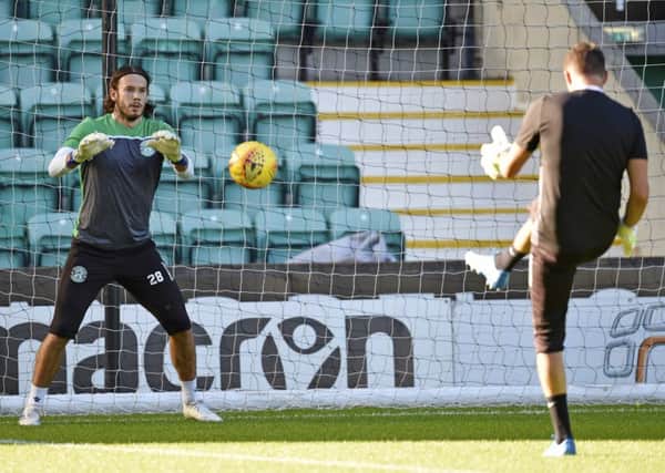 Chris Maxwell is fighting it out with Ofir Marciano for the No.1 spot at Hibs. Pic: SNS