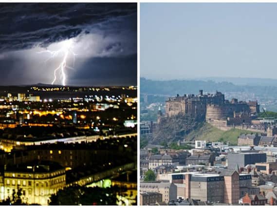 Edinburgh could bask in 30c on Thursday, but the Met Office has warned of more thunderstorms in the evening.