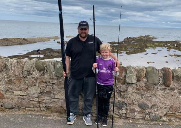 Mike Kyle and Stuart Kyle after their win in the East Fife Sea Angling Club Anyfish Anywhere event