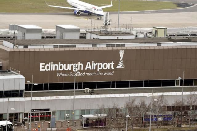A plane 'veered off' the runway at Edinburgh Airport (Photo: TSPL)