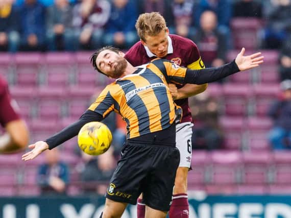 Christophe Berra in action as Hearts defeated East Fife in the competition two years ago.