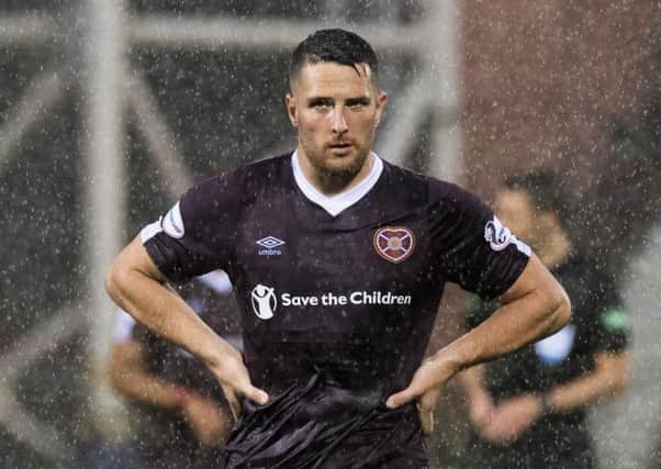 Conor Washington picked up an eye injury in Hearts' win over Stenhousemuir. Pic: SNS