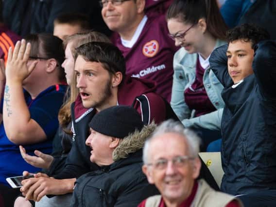 Hearts fans were dismayed with the team's performance at East Fife. Picture: SNS