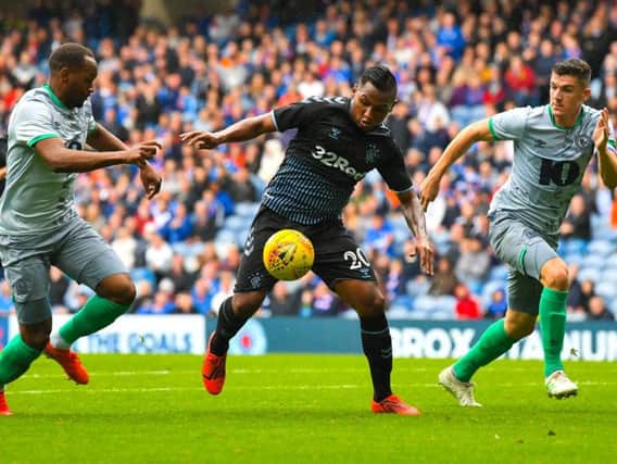 Alfredo Morelos has been told to clarify his future. Picture: SNS