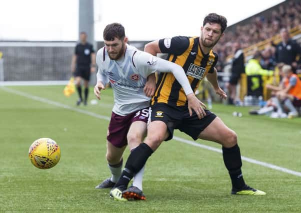 Hearts' Aidan Keena in action during the match against East Fife. Pic: SNS
