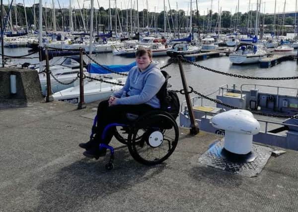 Edward Maxfield is campaigning for improvements to facilities for the disabled, such as narrow corridors or cracked pavements.