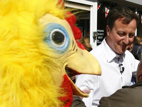 Lee Cain, who dressed as a chicken for the Daily Mirror campaign, has been named as Director of Communications for Prime Minister Boris Johnson. Picture: Johnny Green/PA