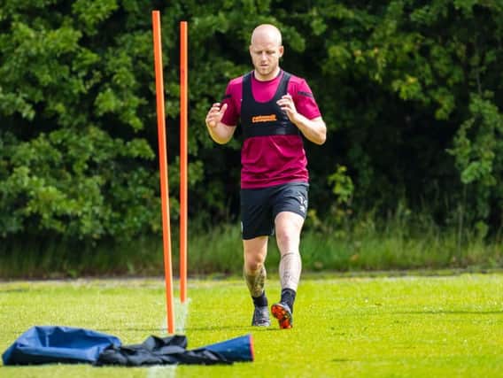 Steven Naismith played as a trialist for Hearts in a closed-door match on Monday