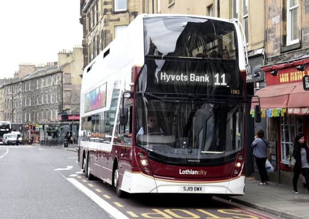 Lothian bus drivers are set to go on strike from 3am on Friday. Picture: Lisa Ferguson