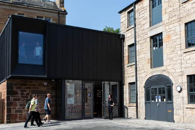 The building itself, which has now been repurposed to house both whisky and gin stills, retains its historic charm with original exposed stone walls throughout.