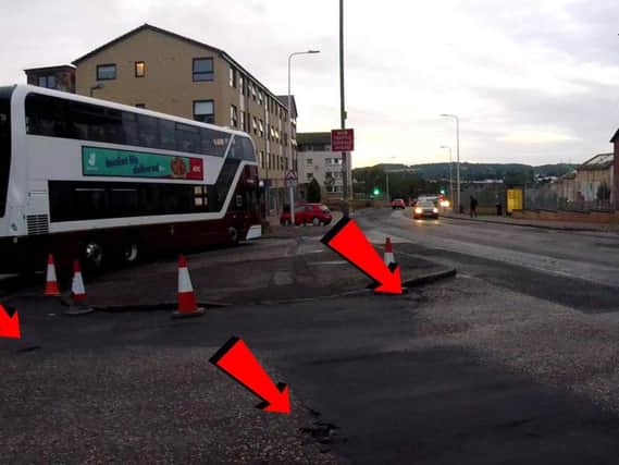 Cracks have started to appear again in Gilmerton Dykes Street