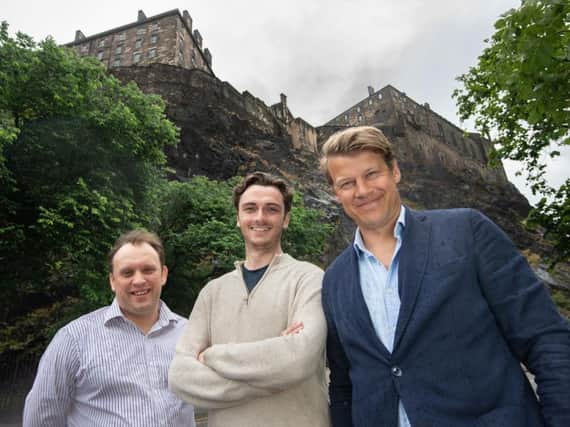 MarktoMarket co-founders (from left) Martin Clarke, Bertie Wilson and Douglas Lawson. Picture: Rick Booth