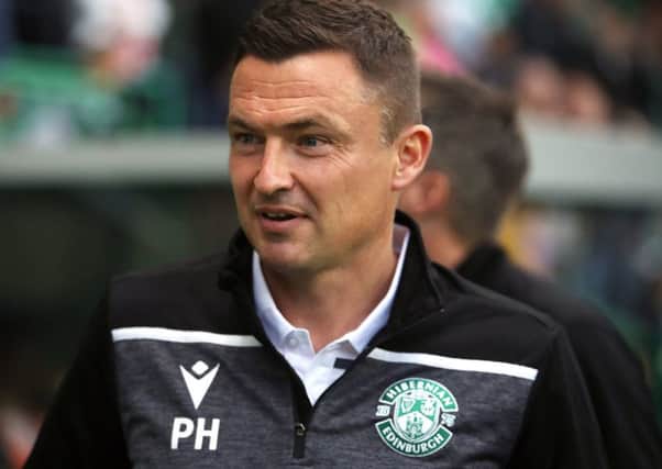 Hibernian head coach Paul Heckingbottom during the pre-season friendly match at Easter Road, Edinburgh. PRESS ASSOCIATION Photo. Picture date: Tuesday July 30, 2019. See PA story SOCCER Hibernian. Photo credit should read: Jane Barlow/PA Wire. EDITORIAL USE ONLY