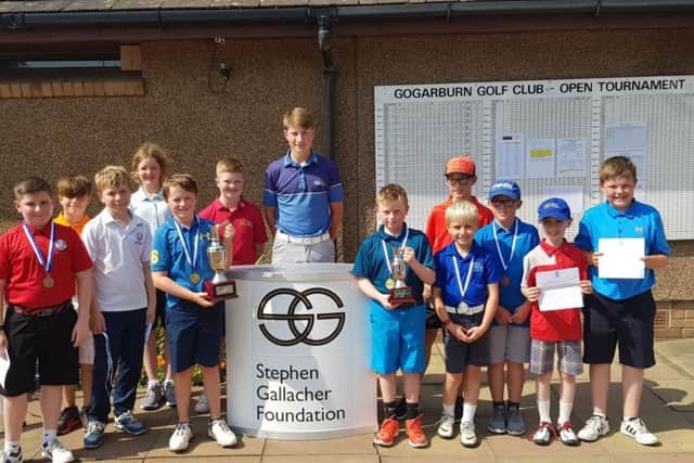 The prize winners in Stephen Gallacher Foundation Under-10s and U-12s championships. Pic: Contributed