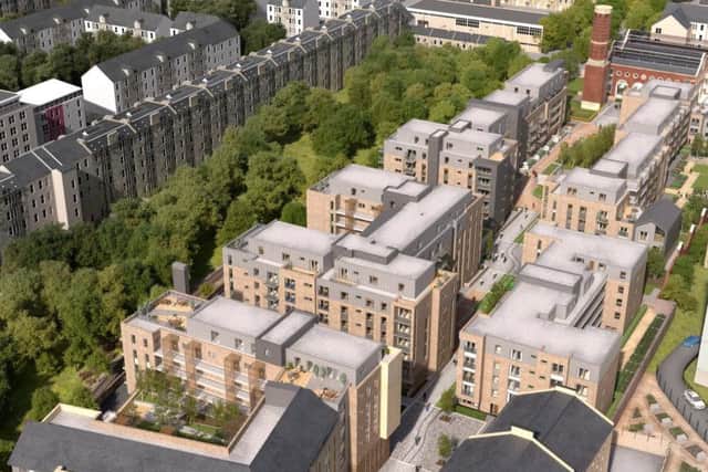 An artist's impression of the Engine Yard development on Leith Walk