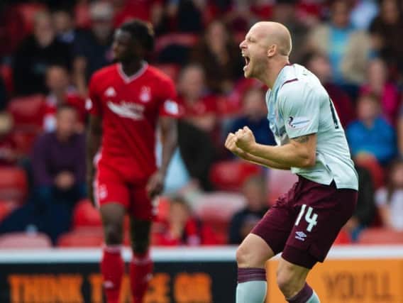 Steven Naismiths presence galvanised Hearts at Pittodrie.