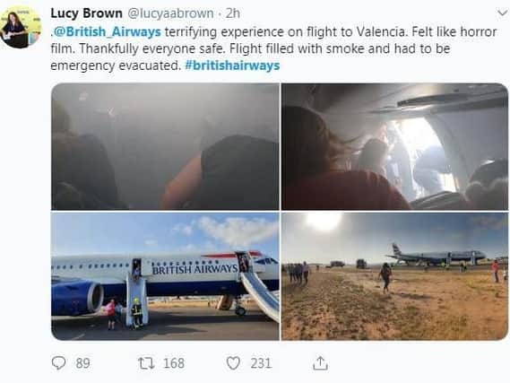 Passengers took to Twitter to share their horror.