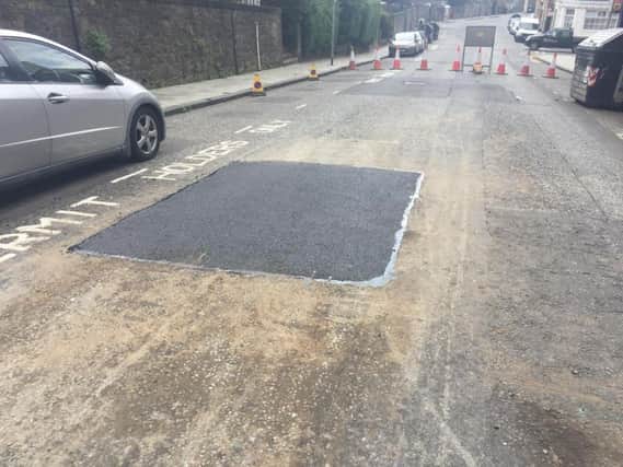 AFTER: The repaired Broughton Road