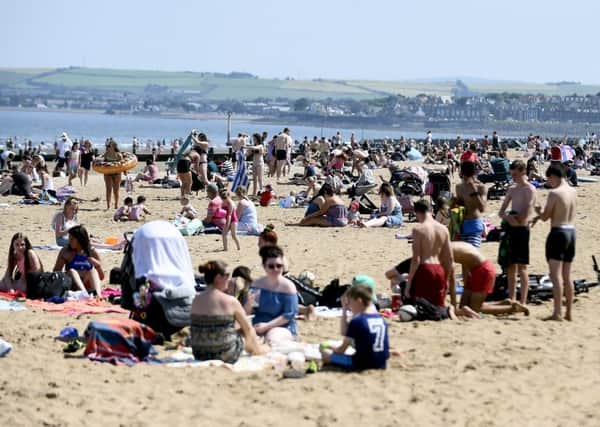 Portobello Beach is always packed on a sunny, summer day - but where do people put their litter? (Picture: Lisa Ferguson)