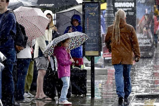 Edinburgh has been beset by heavy rain this week. Picture: TSPL/Lisa Ferguson