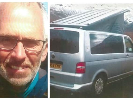 Ian Mill's family last saw him drive away in his Volkswagen campervan from Crail on Thursday. Police are now increasingly concerned for his welfare.