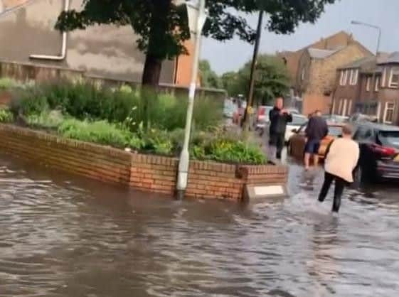 Musselburgh was hit by bad flooding at the weekend.