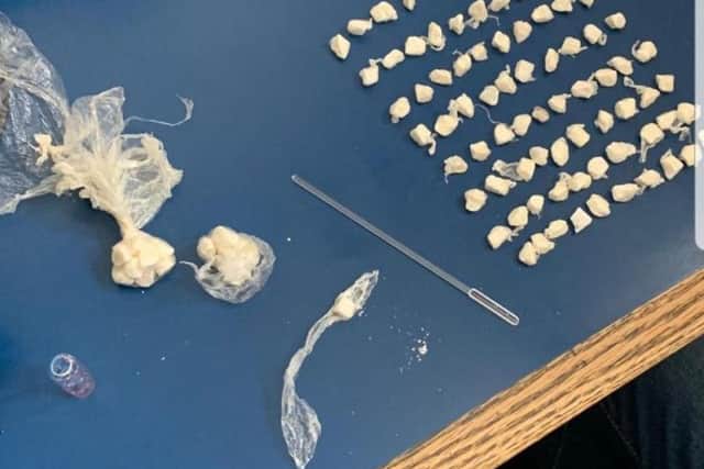 Some of the drugs seized during the first week of the Edinburgh Festival. Pic: Police Scotland