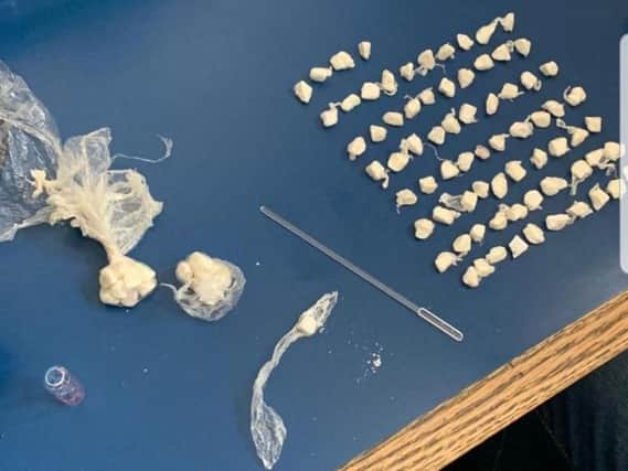 Some of the drugs seized during the first week of the Edinburgh Festival. Pic: Police Scotland