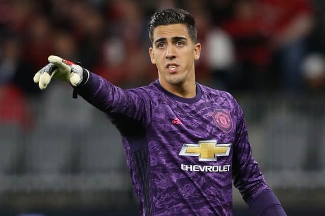 Joel Pereira has joined Hearts on loan from Manchester United. Pic: SNS