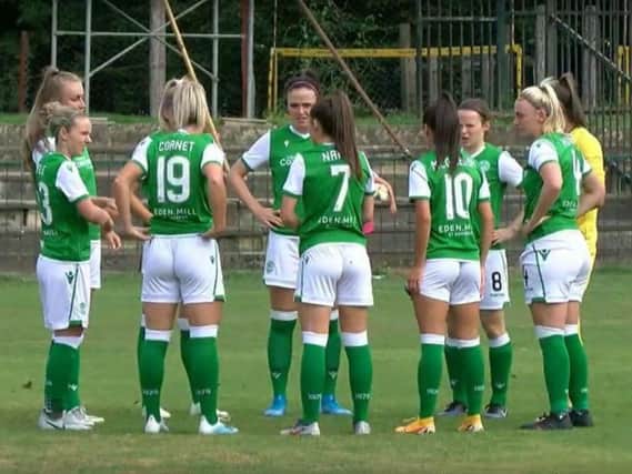 Hibs Ladies defeated Pomurje 2-1 in Beltinci to reach the last 32 of the Champions League