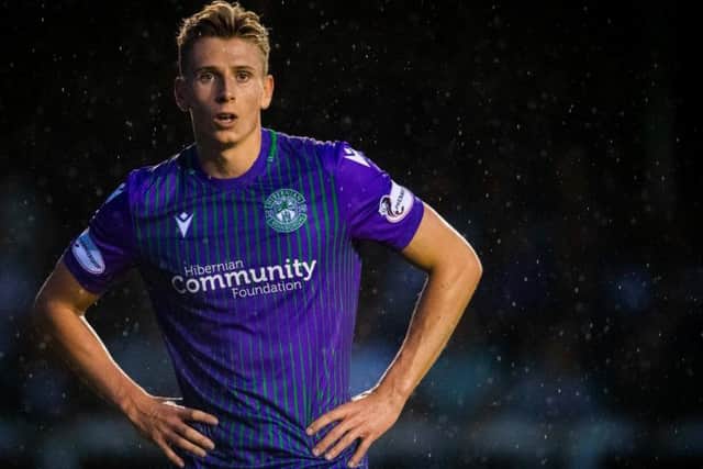 Hibs striker Oli Shaw is wanted by St Johnstone. Picture: SNS