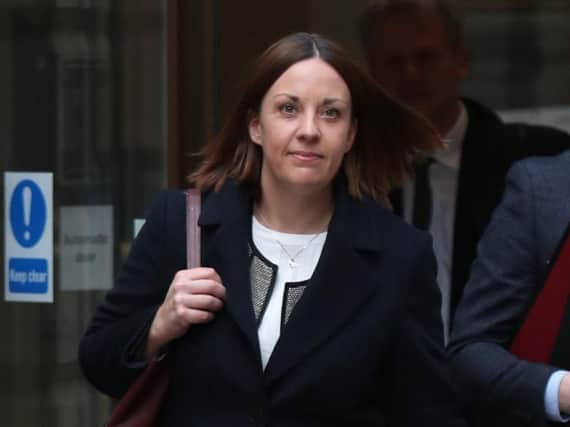 Former Scottish Labour leader Kezia Dugdale leaving Edinburgh Sheriff Court earlier this year where she is faced a defamation action brought by pro-independence blogger Stuart Campbell.