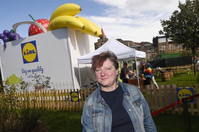 Fran Whitton outside the 'pop-up' venue in Deaconess Gardens.