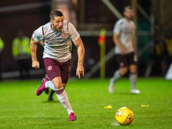 Hearts striker Conor Washington in action during Friday night's win.