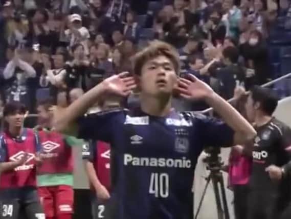 Japanese forward Ryotaro Meshino is preparing to join Hearts in the next week