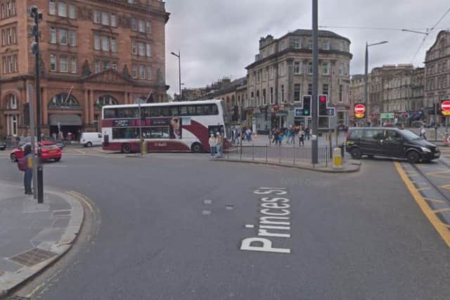 The incident happened around 1am on Sunday 18th August on Princes Street, at its junction with Lothian Road.