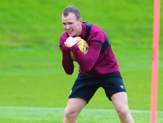 Recent signing Glenn Whelan made his Hearts bow in the fixture.