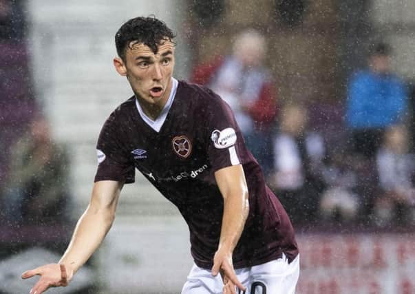 Andy Irving has played his way into the Hearts first-team squad. Pic: SNS