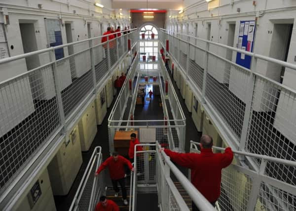 Inside Glasgow's Barlinnie Prison.
