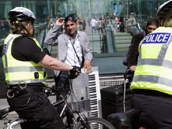 Police have limited powers to tackle busking. Picture; John Devlin
