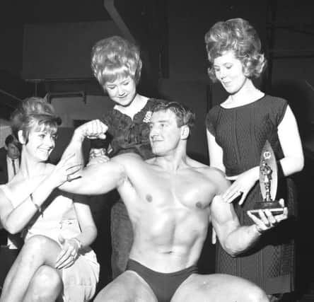 Norman Rough when he won the Mr Edinburgh physique contest at Palais De Danse, Edinburgh, in 1966. Picture: TSPL