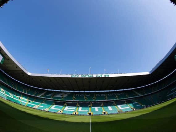 Hearts are in action at a sun-kissed Celtic Park today.
