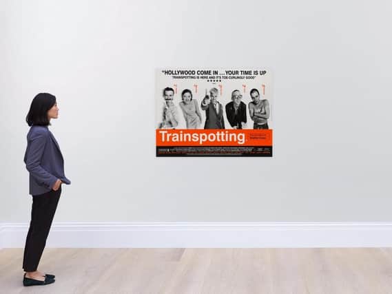 The original Trainspotting poster could fetch a four-figure sum. Picture: Sotheby's