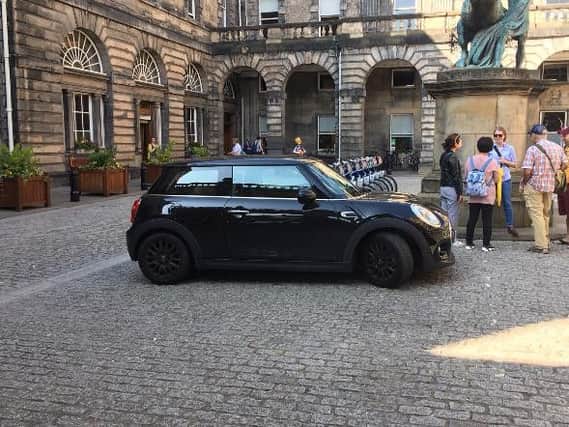 Cammy Day's car was locked in the Quadrant at City Chambers