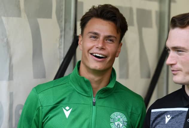 Melker Hallberg has rrived at Easter Road after signing a three-year contract
