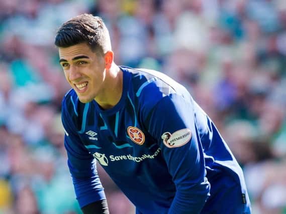 Hearts' on-loan goalkeeper Joel Pereira has returned to Manchester United injured